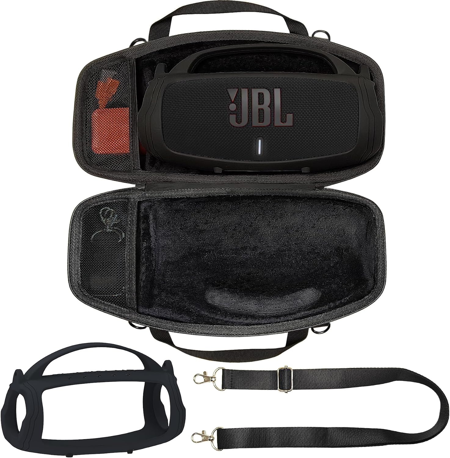 Jbl Speaker Go 4 - ฝาครอบมือจับซิลิโคนและอุปกรณ์เสริมสำหรับการเดินทางเคสแข็งสำหรับชาร์จ JBL 4/ชาร์จ5ลำโพงบลูทูธ