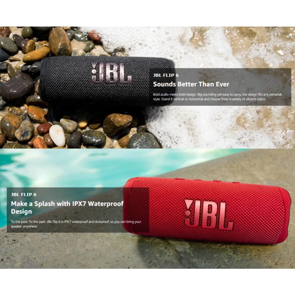 ลำโพงบลูทูธ JBL FLIP6 ระบบไดรเ - Jbl Speaker Flip 6 บทวิจารณ์และราคา