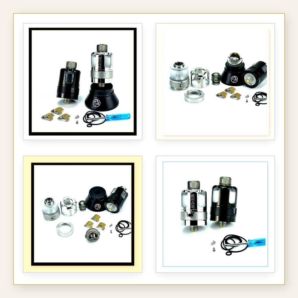 แทงค์บุหรี่ไฟฟ้า Aviator RTA ข - Vaping Air บทวิจารณ์และราคา