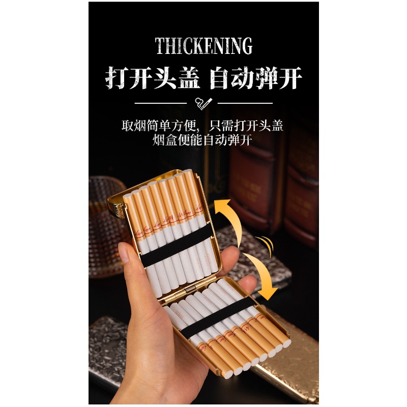 กล่องใส่บุหรี่โลหะแกะสลักสไตล์ - Smoking & Vaping Accessories บทวิจารณ์และราคา